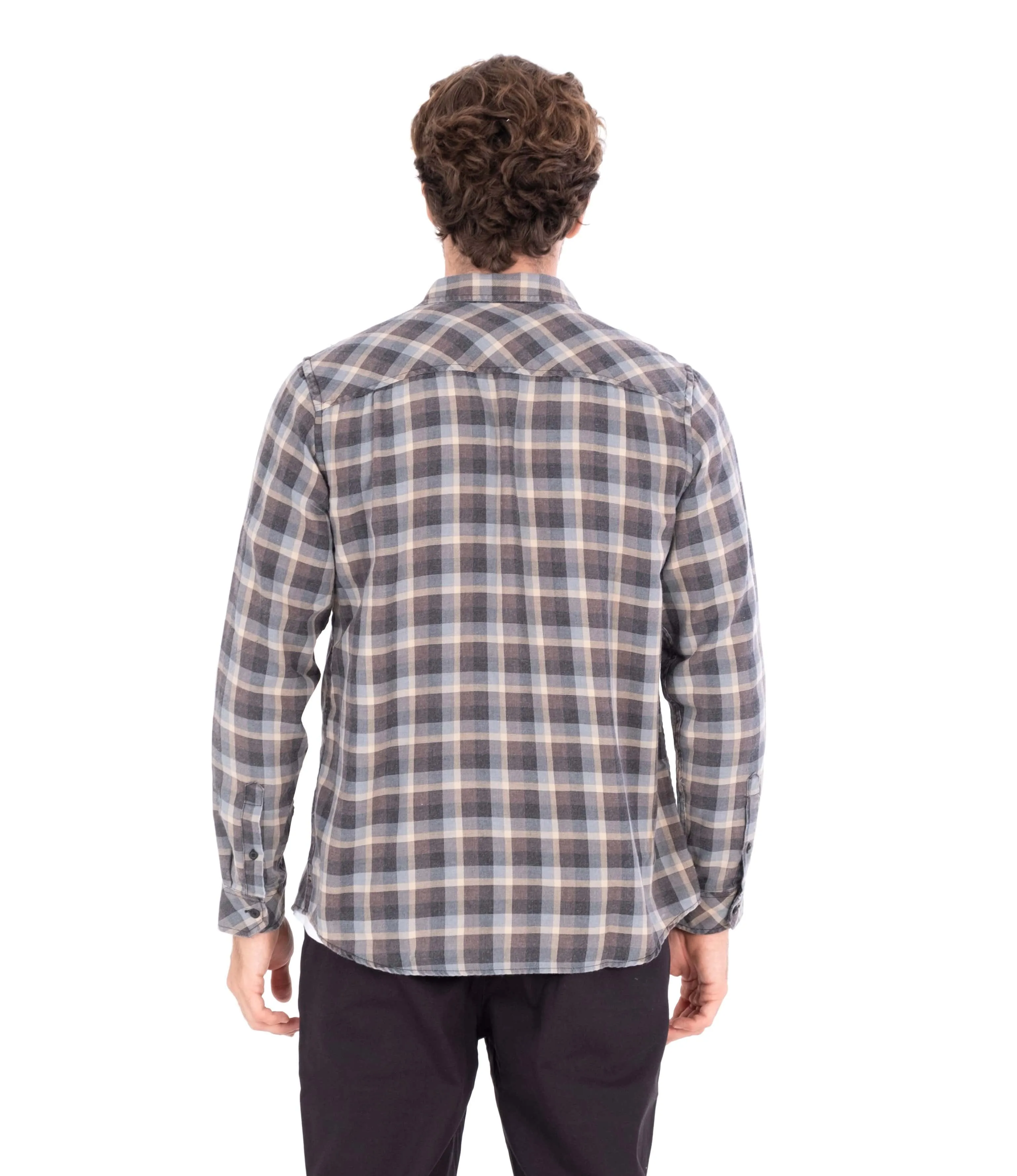 Bend Burnout Flannel Ls Black