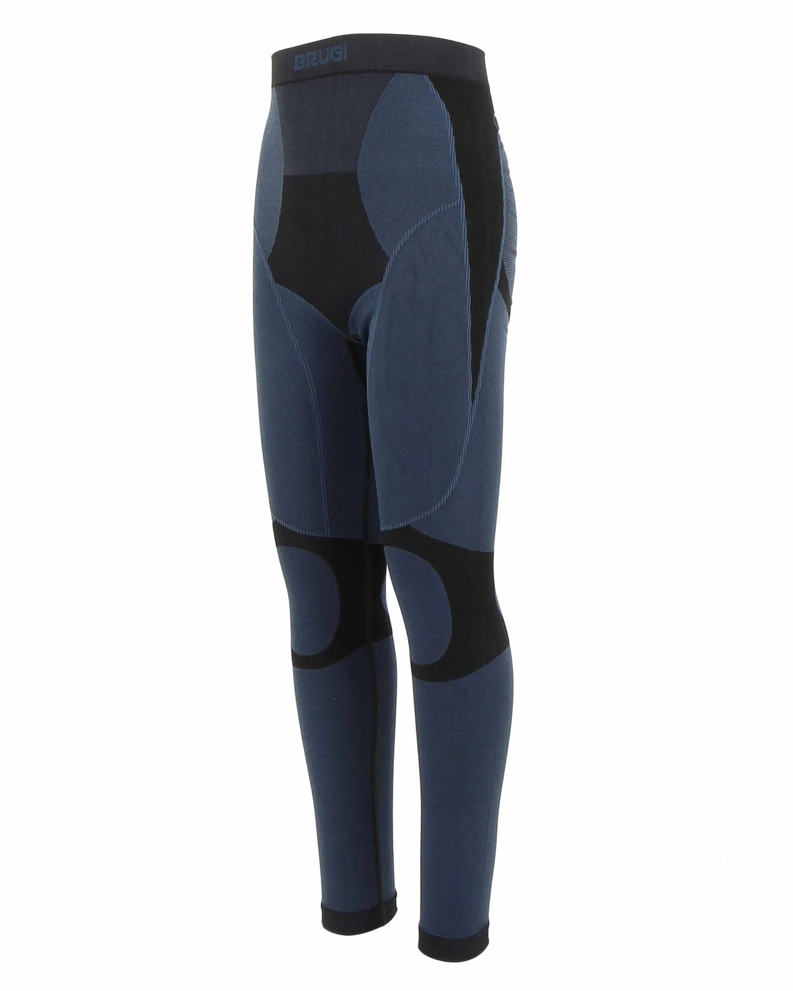 BRUGI - Leggings da bambino blu e nero termico traspirante senza cuciture                                            Previous pr