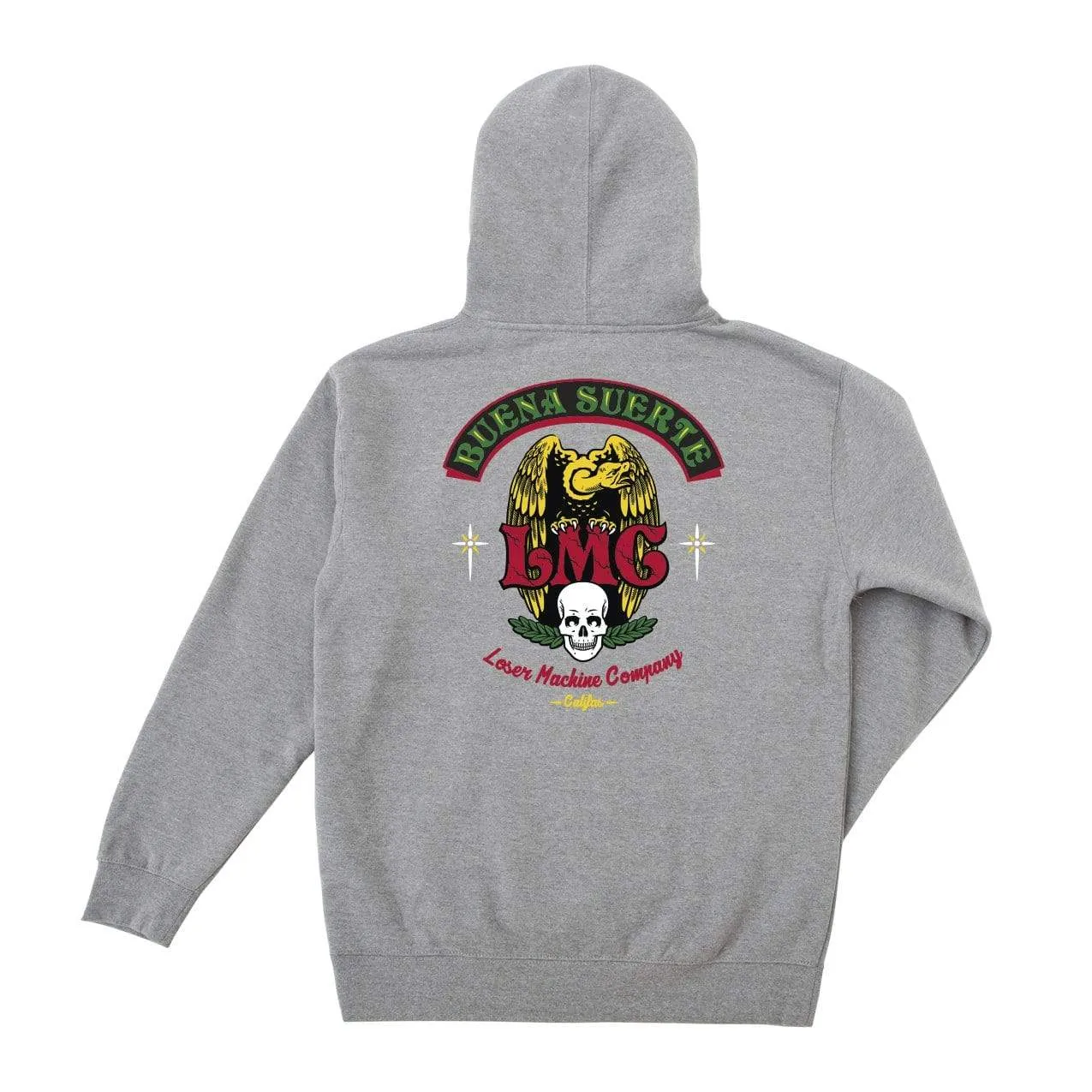 Buena Suerte Moisture Wicking Pullover Fleece Heather Grey