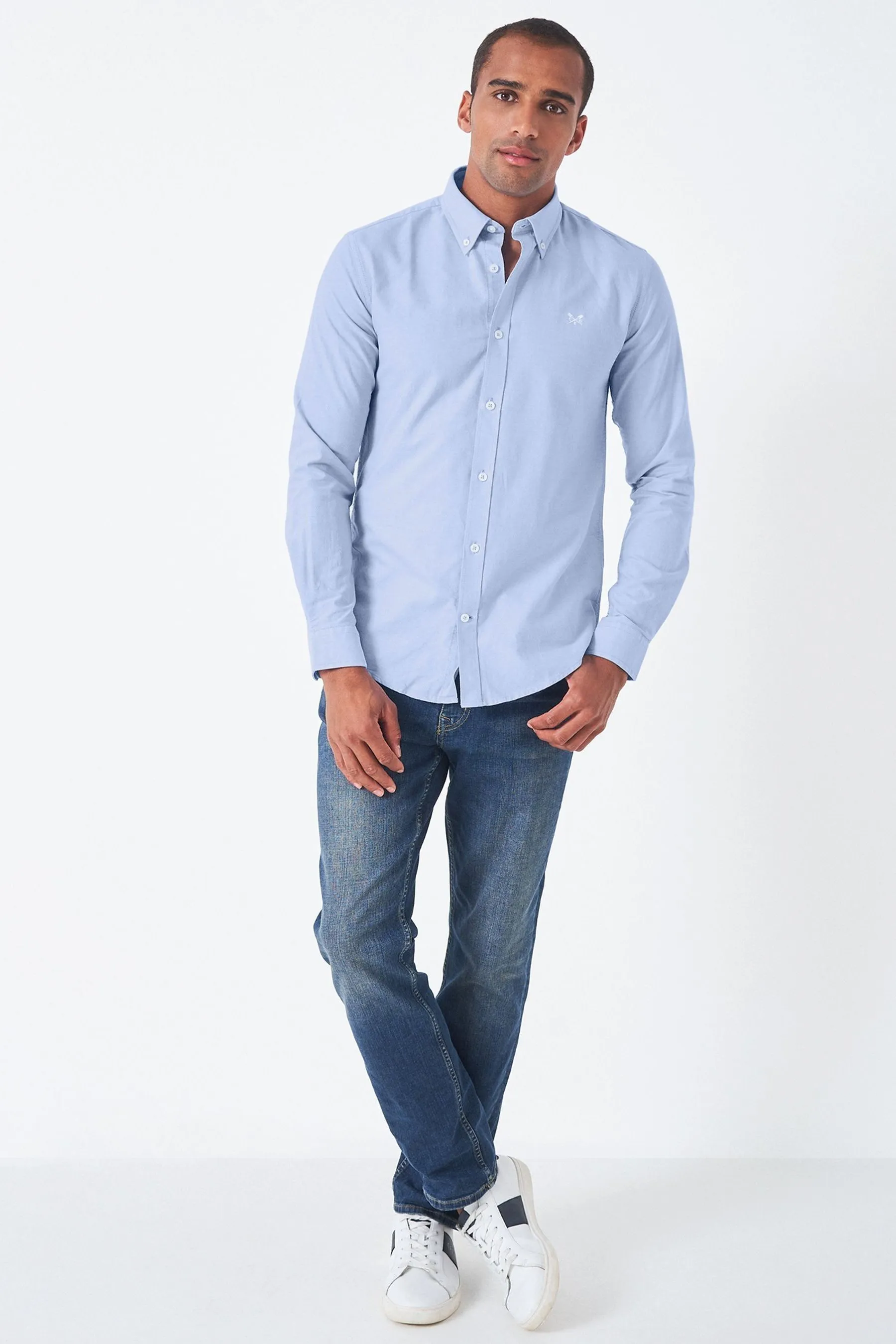 Crew Clothing - Camicia in Vestibilità attillata / Slim Oxford di cotone