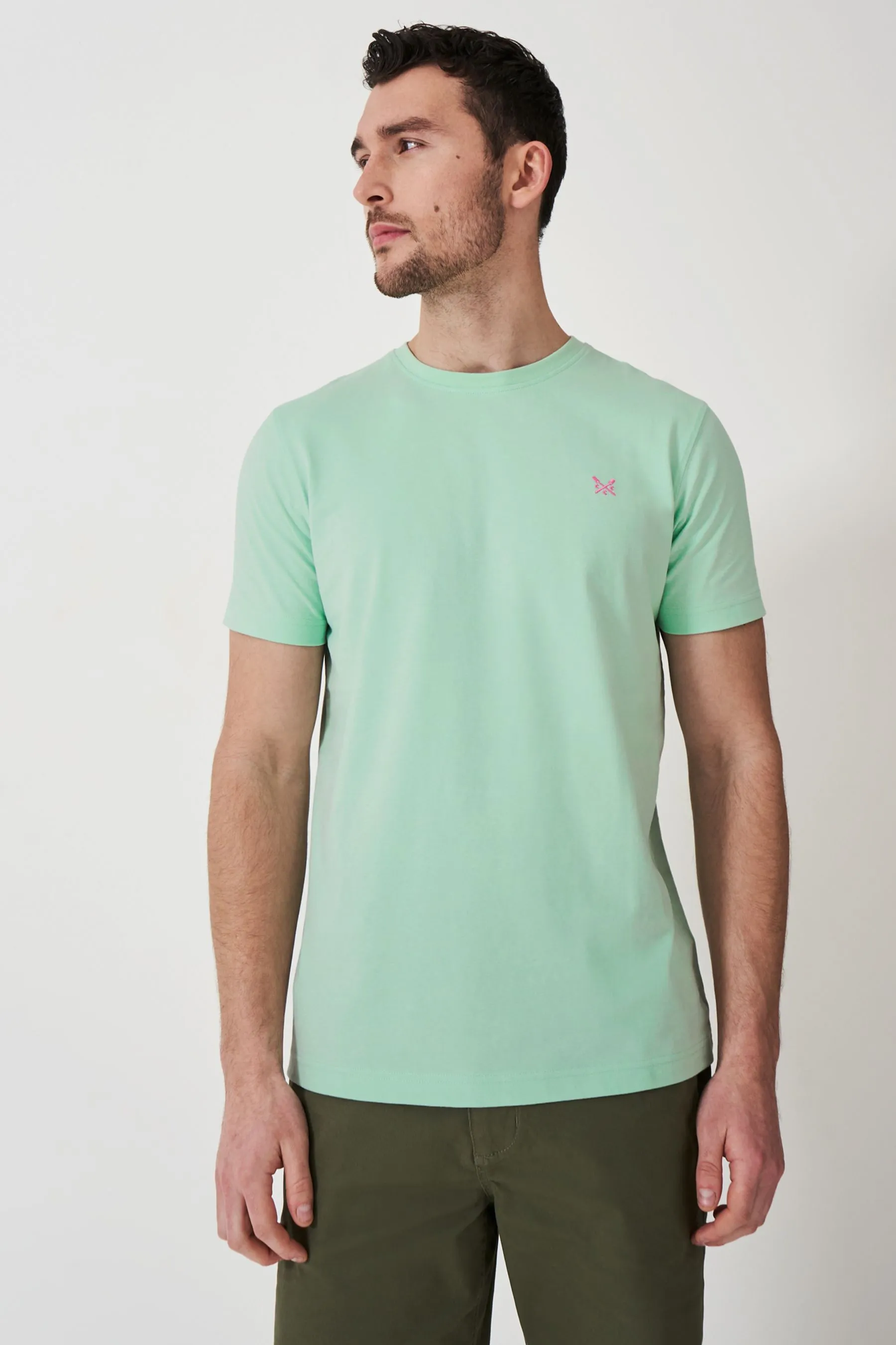 Crew Clothing Maglietta classica tinta unita 100% cotone    