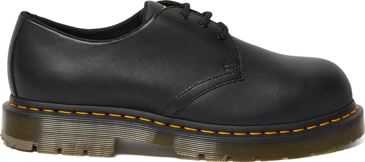 DR. MARTENS  1461 Men's, Black, Steel Toe, EH, Slip Resistant Oxford