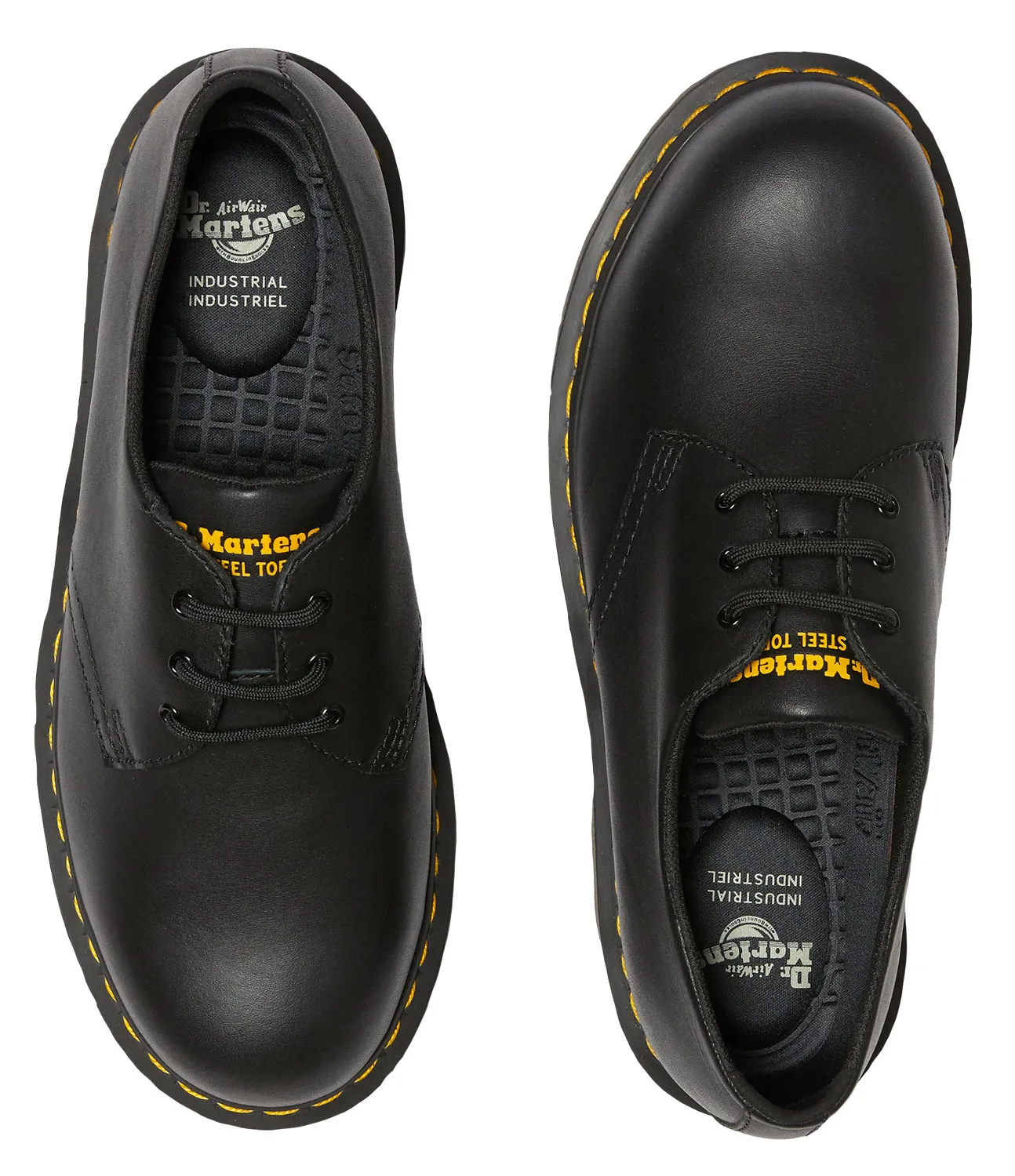 DR. MARTENS  1461 Men's, Black, Steel Toe, EH, Slip Resistant Oxford