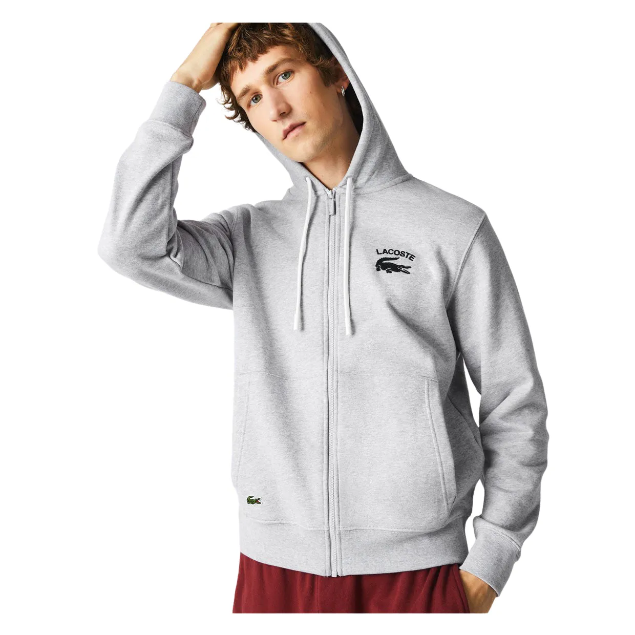 Felpa Uomo Lacoste Classic Fit Grigio