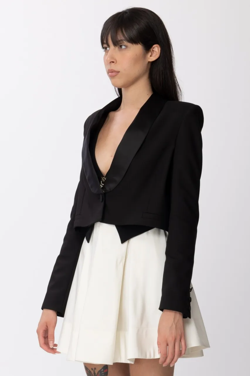 Giacca Blazer cropped Black