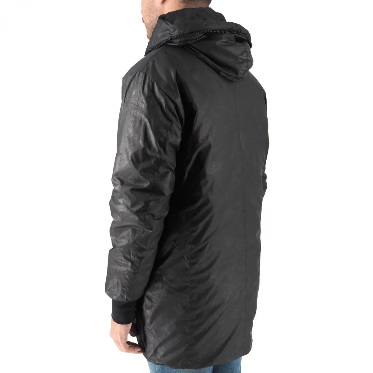Giacca Con Cappucio Nero