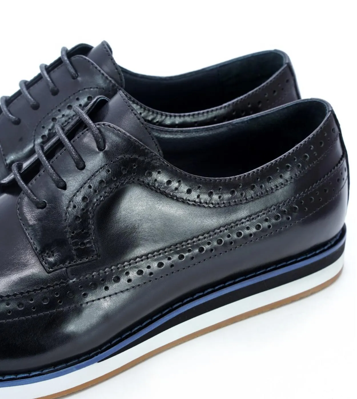 Joomra Men Leather Wingtip Oxford Dress Shoes Size 6 12 Mens Leather Casual