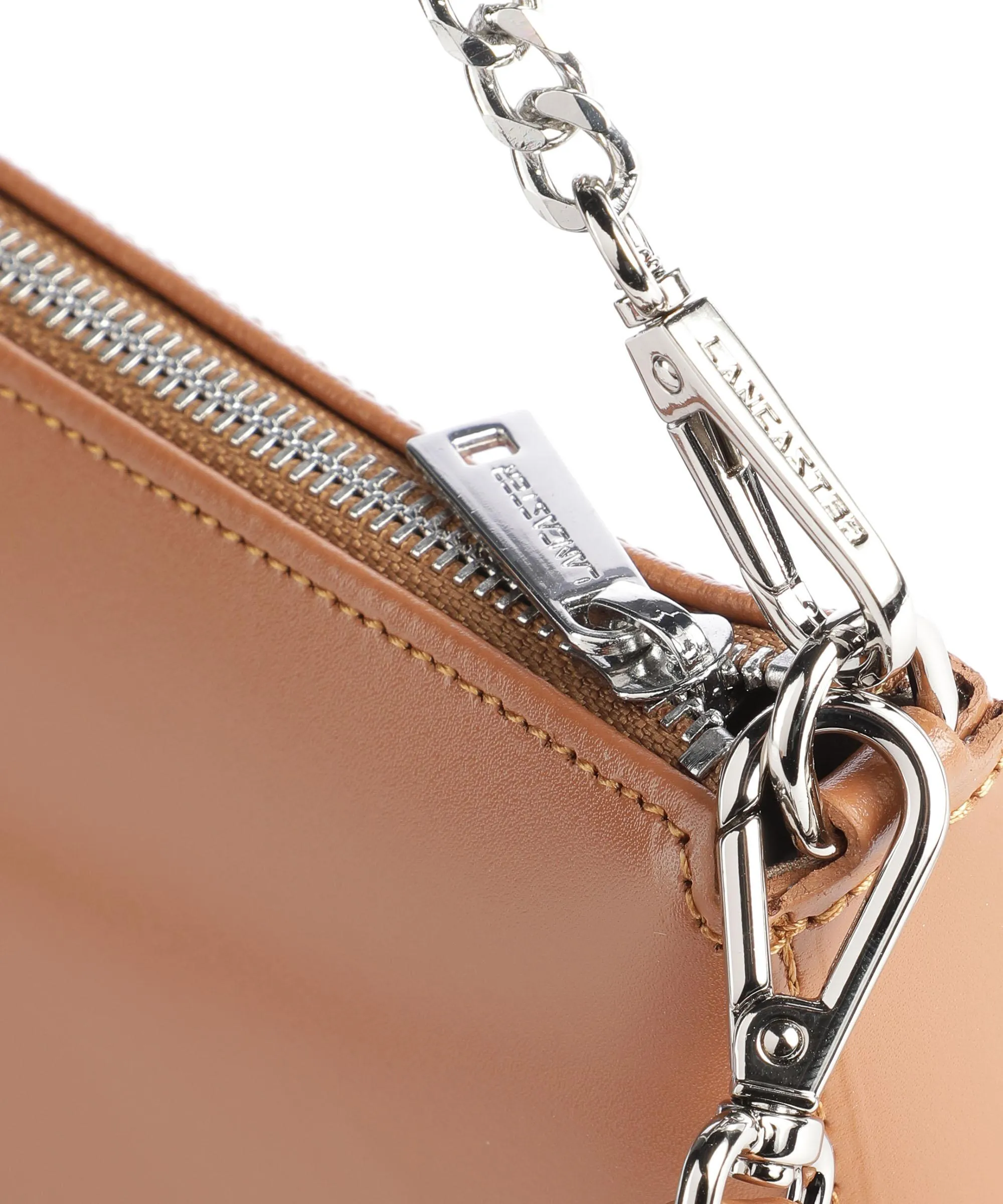  Lancaster Suave Even Borsa a spalla pelle di vacchetta liscia camel  