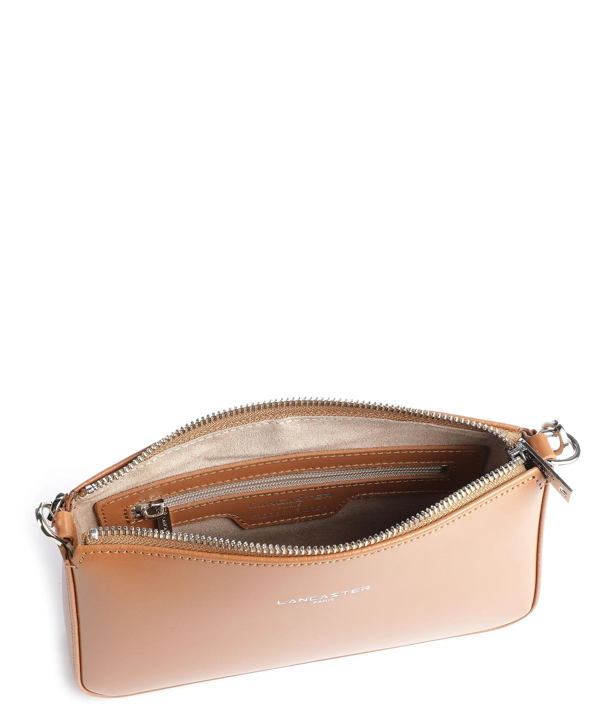  Lancaster Suave Even Borsa a spalla pelle di vacchetta liscia camel  