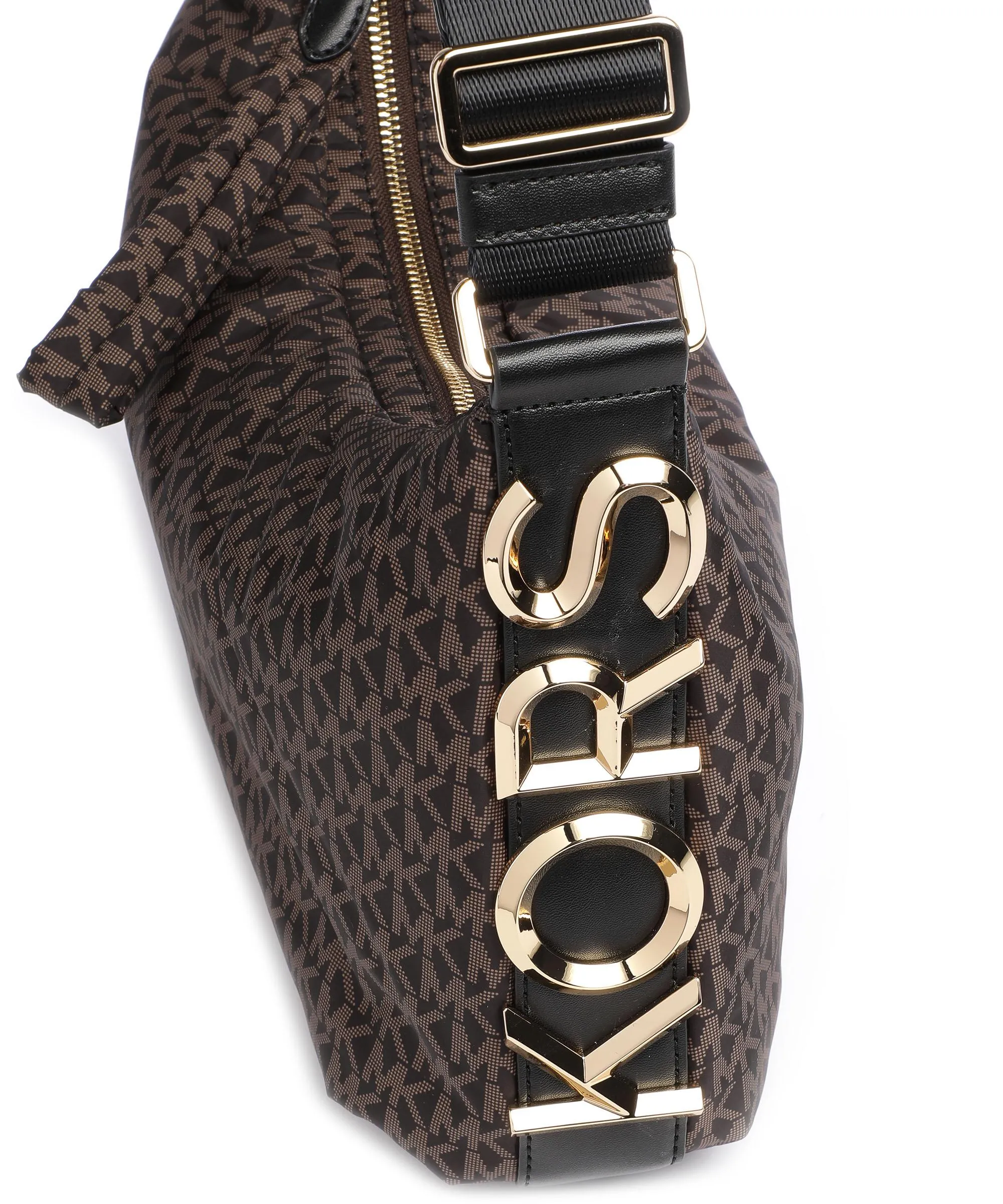  Michael Kors Leonie Borsa hobo poliestere riciclato marrone scuro  