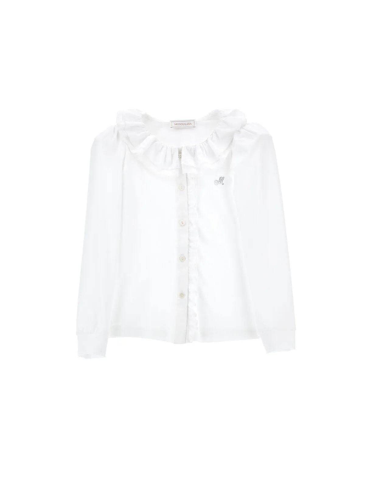 Monnalisa  Camicia jersey con ruches