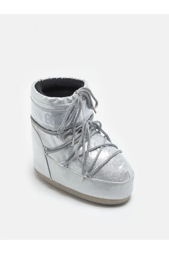MOON BOOT ICON LOW GLITTER 14094400 SIL