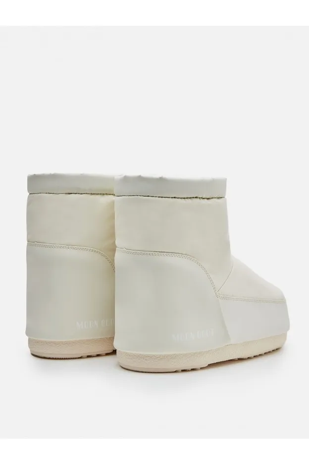 Moon Boot Icon Low Nolace Rubber Cream In Gomma Senza Lacci