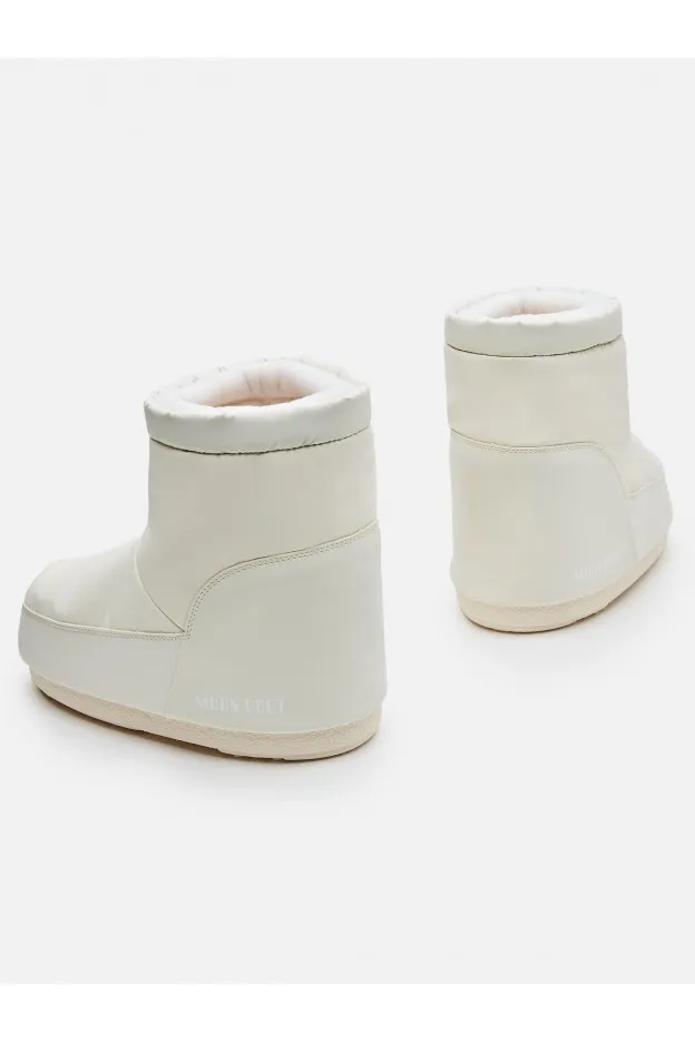 Moon Boot Icon Low Nolace Rubber Cream In Gomma Senza Lacci
