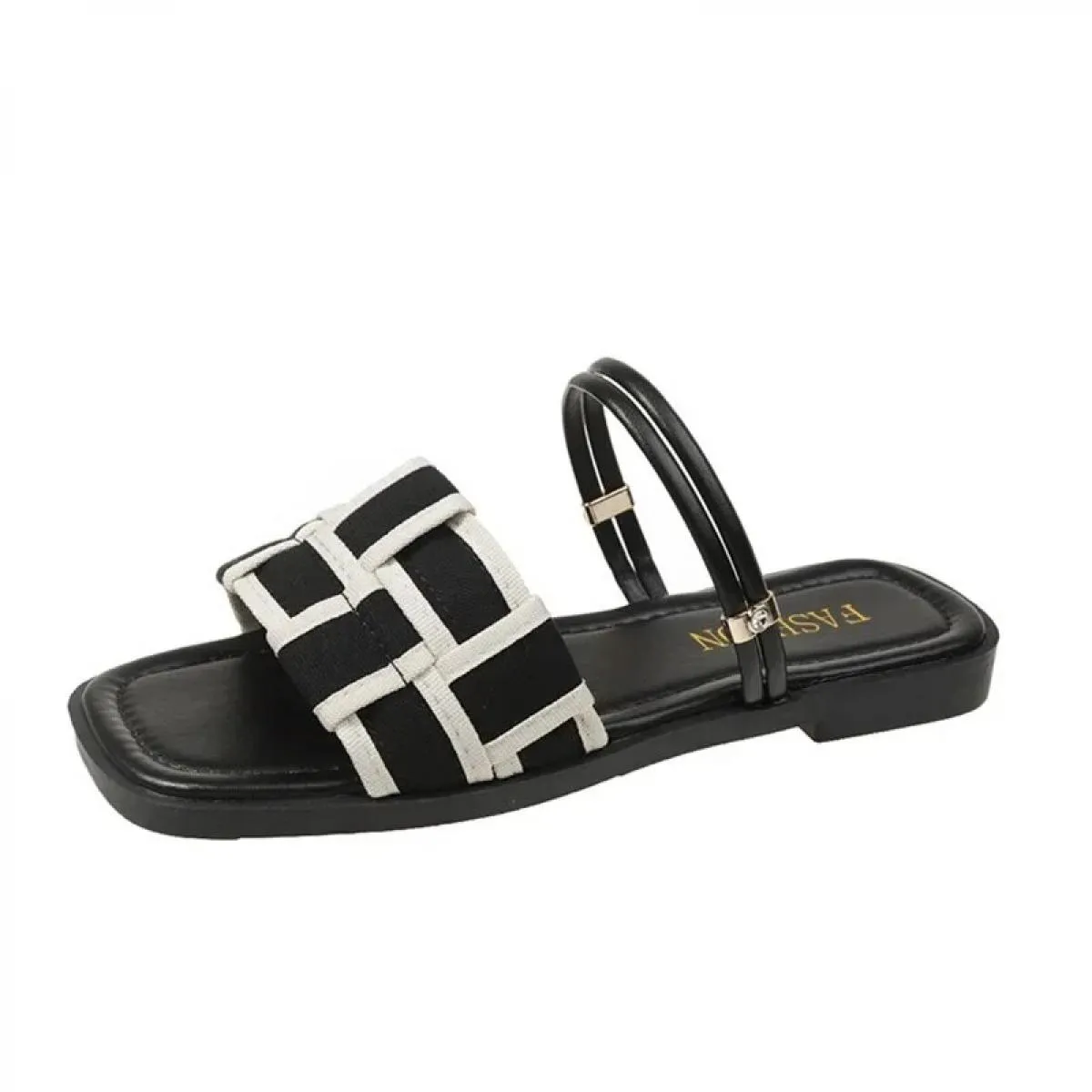 New Trend Appartamenti estivi Pantofole da donna Scarpe casual Infradito con punta aperta Sandali eleganti da spiaggia Scarpe da