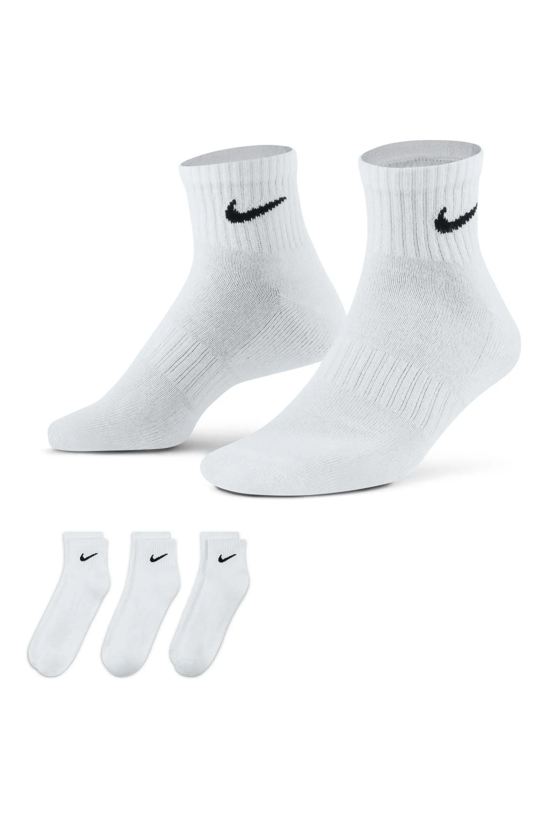 Nike - Everyday - Calzini alla caviglia imbottita da 3 Confezione