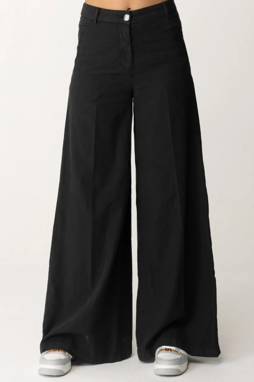 Pantaloni ampi NERO LIMOUSINE