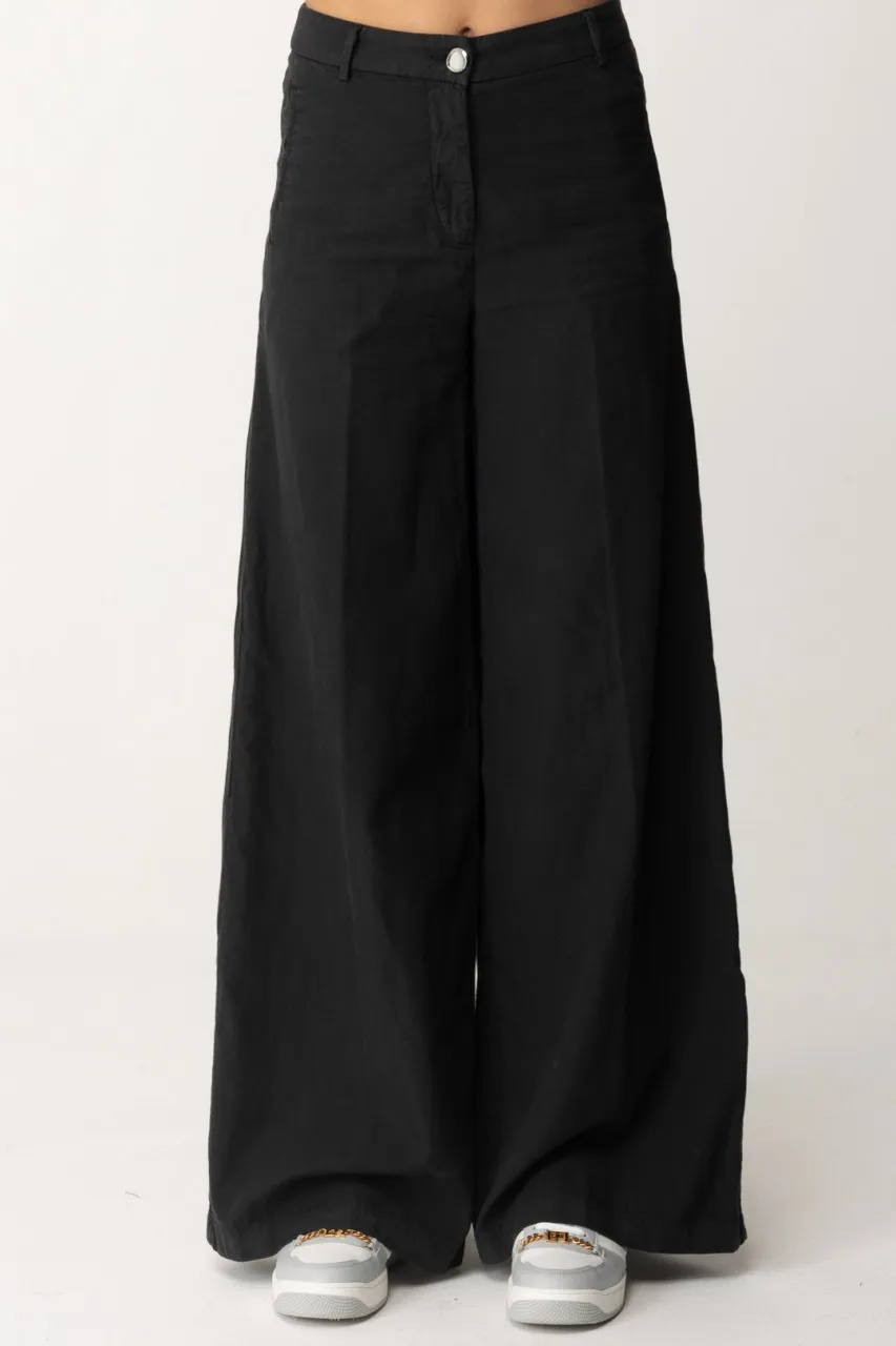Pantaloni ampi NERO LIMOUSINE
