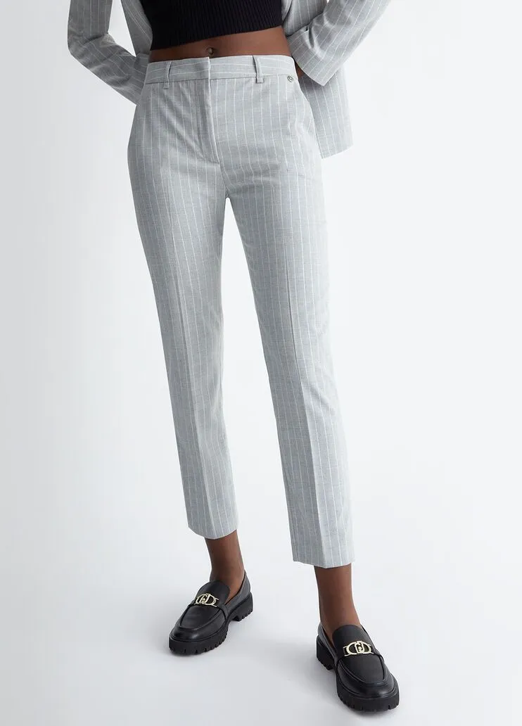 Pantaloni gessati liu jo