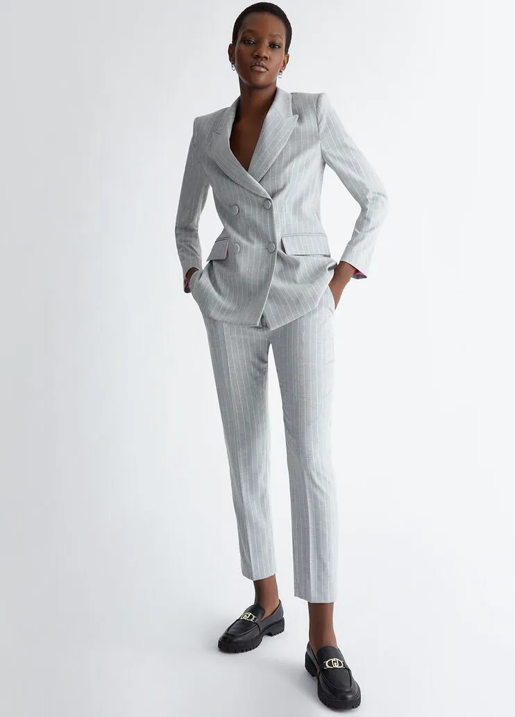 Pantaloni gessati liu jo
