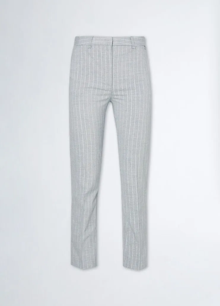 Pantaloni gessati liu jo
