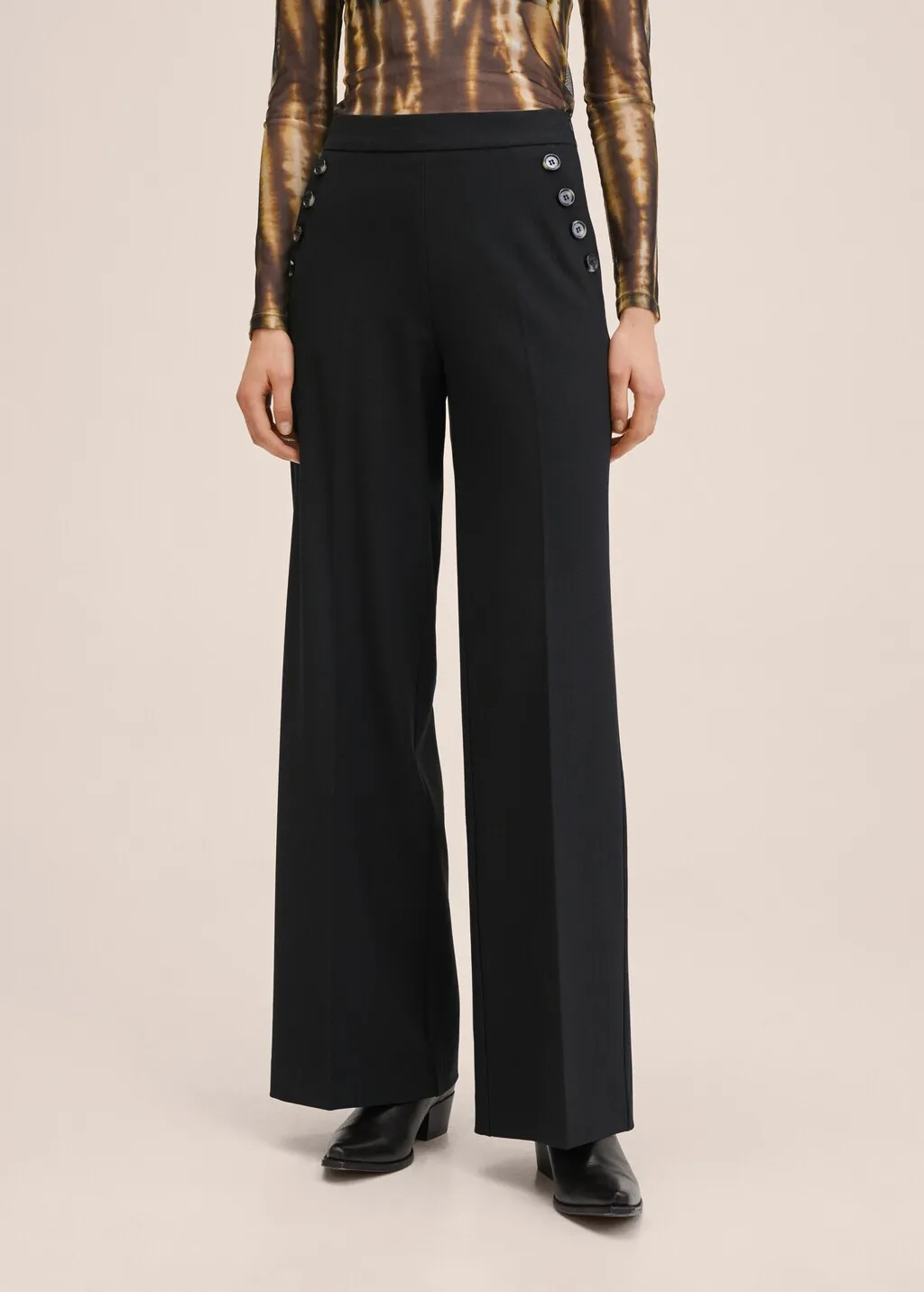 Pantaloni wideleg tasche
