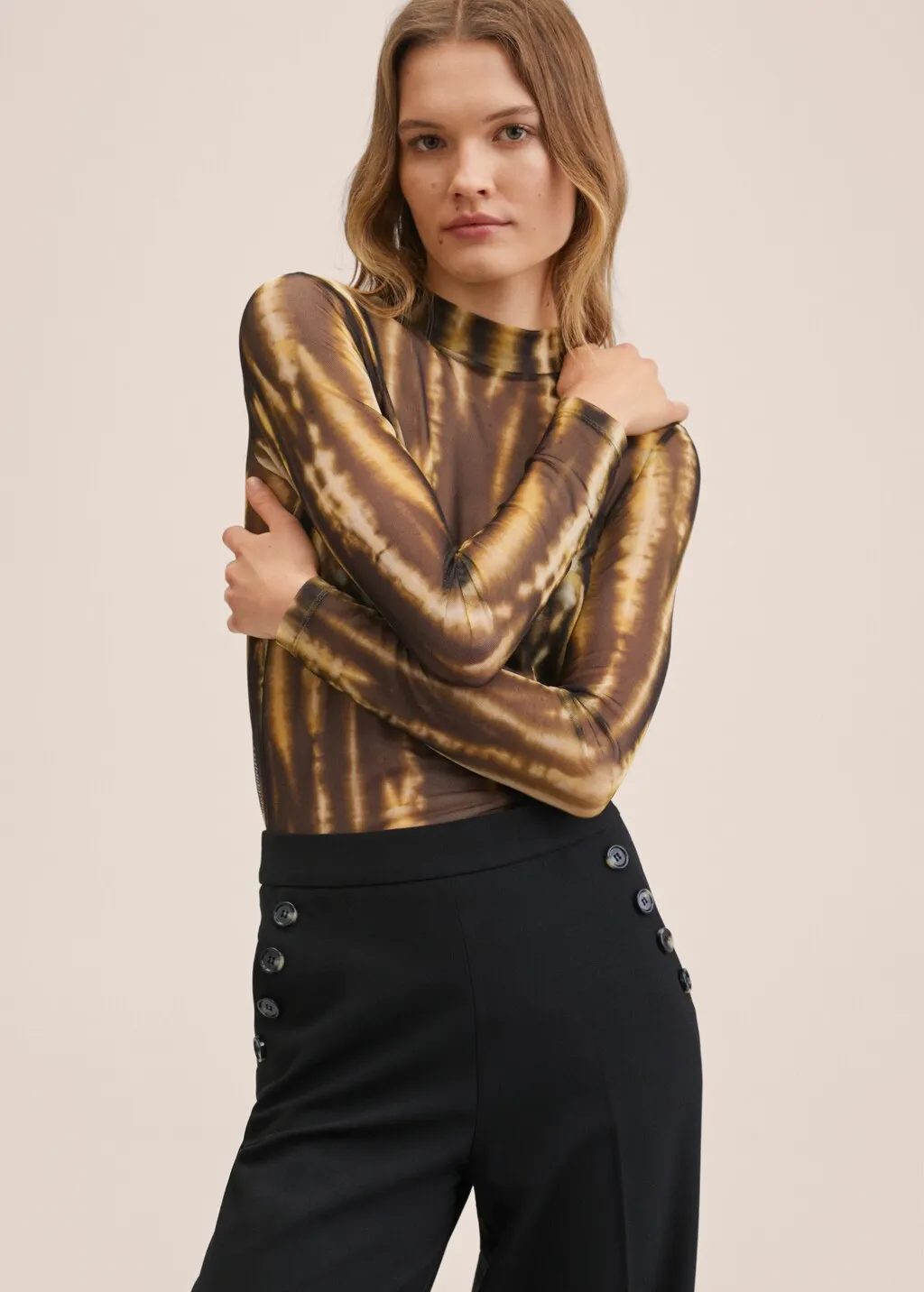Pantaloni wideleg tasche