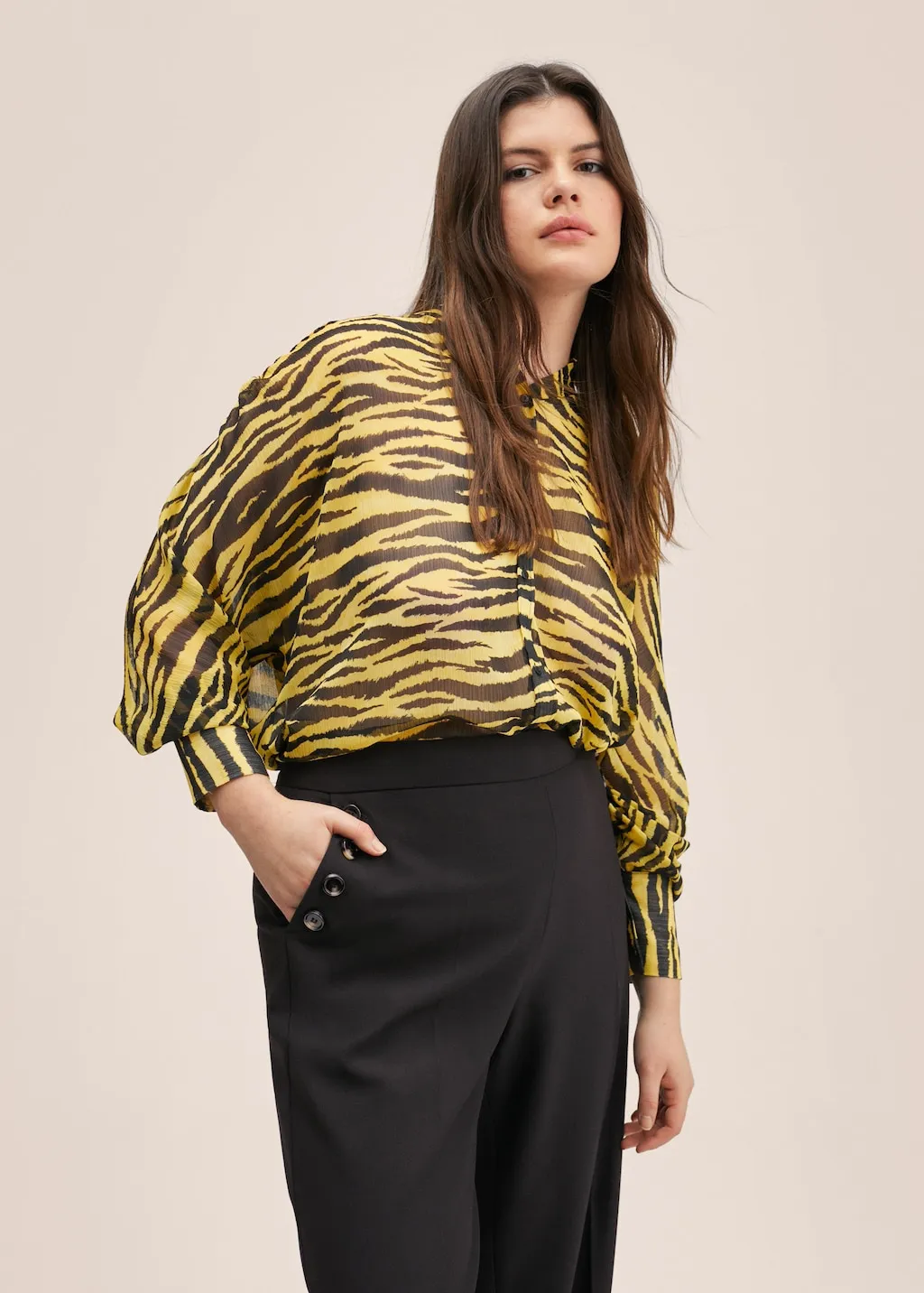 Pantaloni wideleg tasche