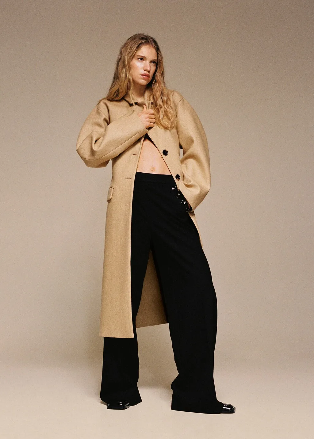 Pantaloni wideleg tasche