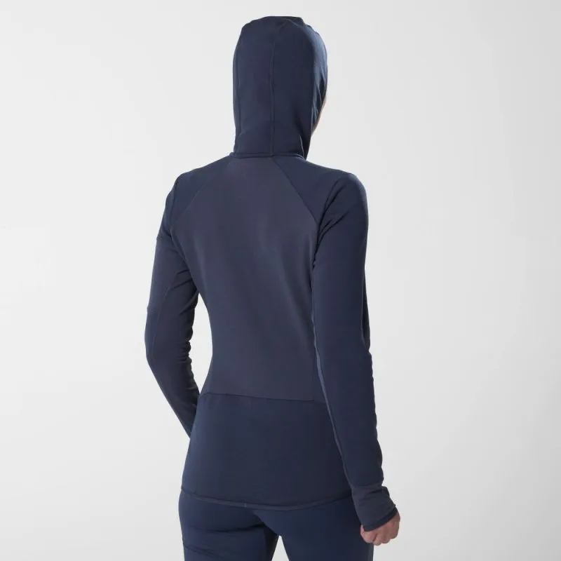 Polar Fleece Millet Felpa termica con cappuccio Rutor (Sapphire) Donna