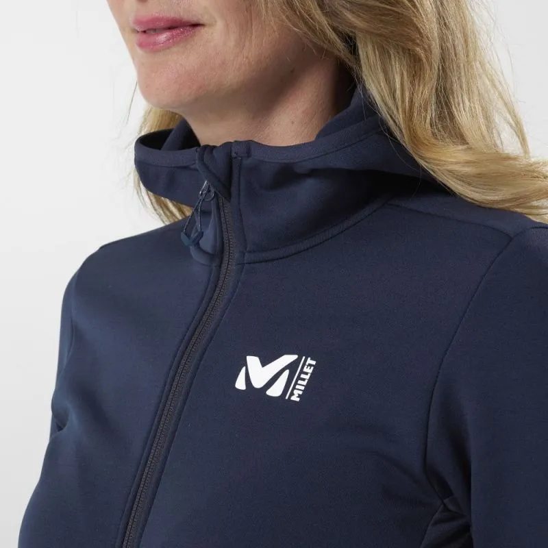 Polar Fleece Millet Felpa termica con cappuccio Rutor (Sapphire) Donna