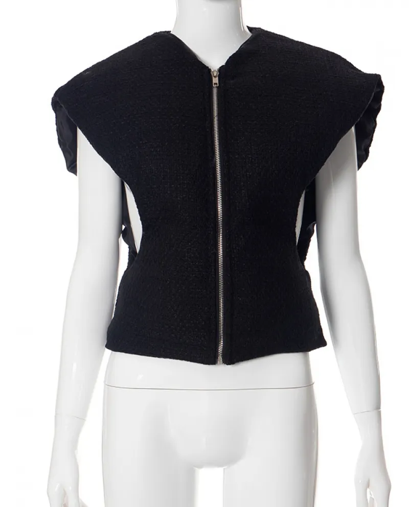 Q23tp522 Nuovo gilet stile casual autunno e inverno, gilet in cotone da donna con top senza maniche caldo e soffice dimagrante s