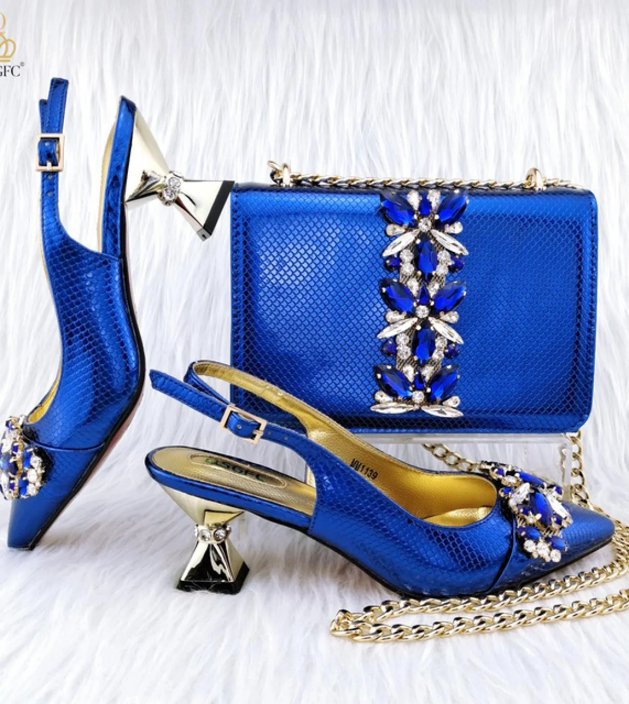 Qsgfc Scarpe e borsa da donna di design di fascia alta Scarpe classiche nobili abbinate Borsa per scarpe stile borsa solida Gran