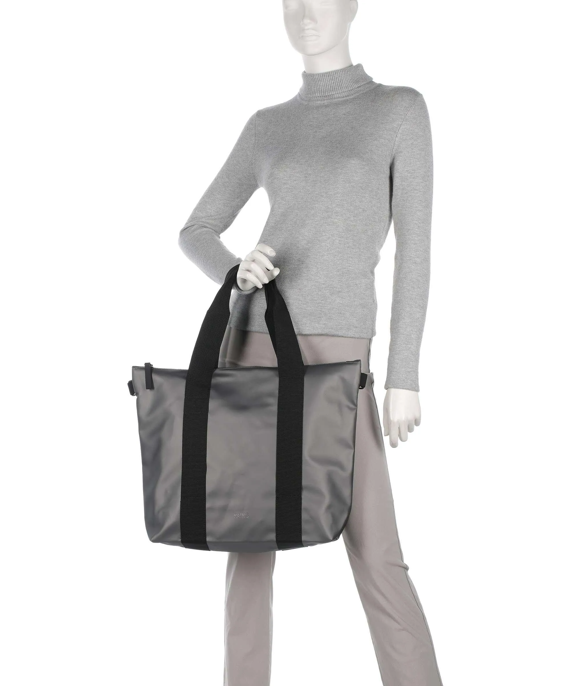  Rains Mini Borsa shopper poliestere, poliuretano grigio scuro  