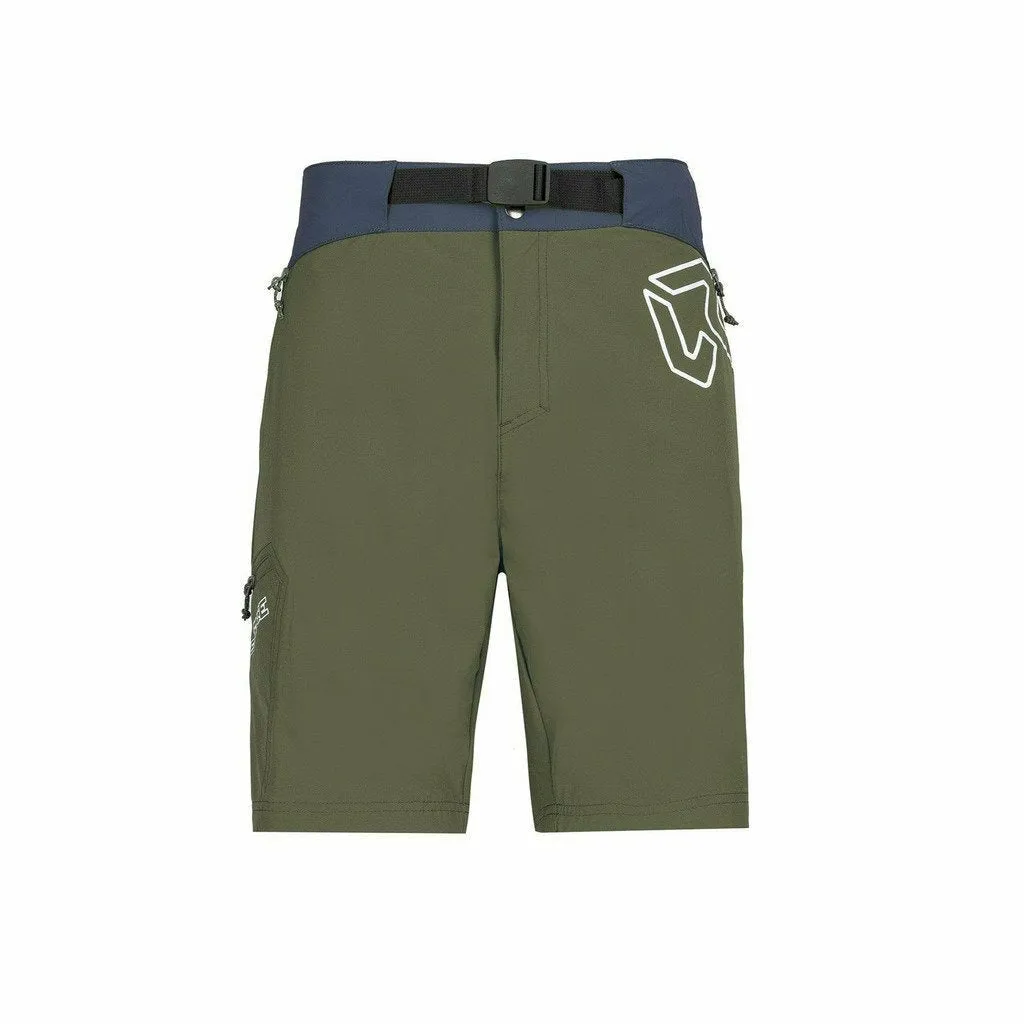 Rock Experience Scarlet Runner Bermuda Man Olive - Pantaloni Outdoor Uomo