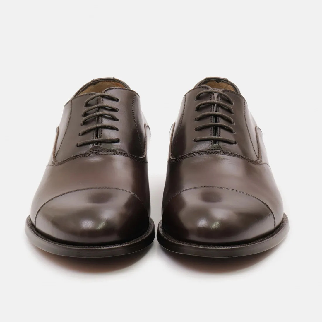 Scarpa oxford da uomo Calpierre 2451 in pelle color ebano