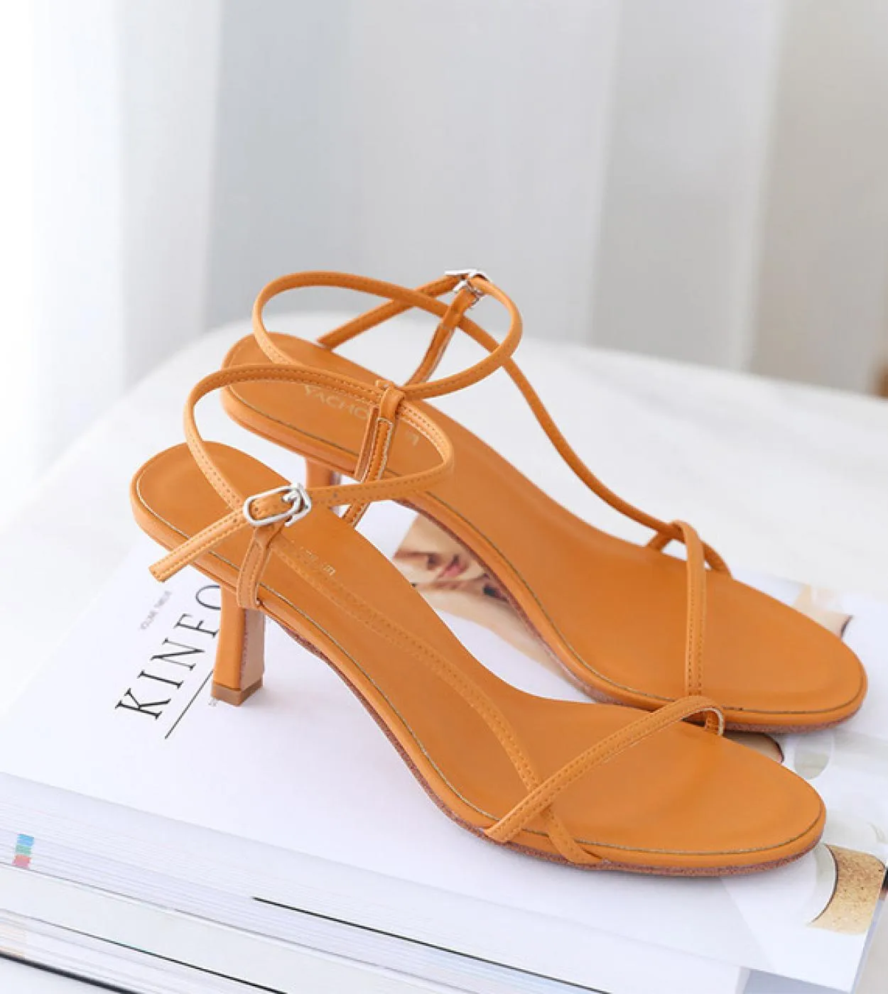 Scarpe da donna eleganti per tacchi Tacchi Sandali da donna Estate 2023 Scarpe da donna open toe Spedizione gratuita Nero Blu Bi