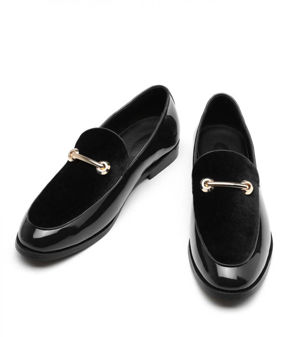 Scarpe da sposa da uomo di alta qualità Scarpe eleganti da uomo di marca di lusso Scarpe eleganti in pelle verniciata alla moda