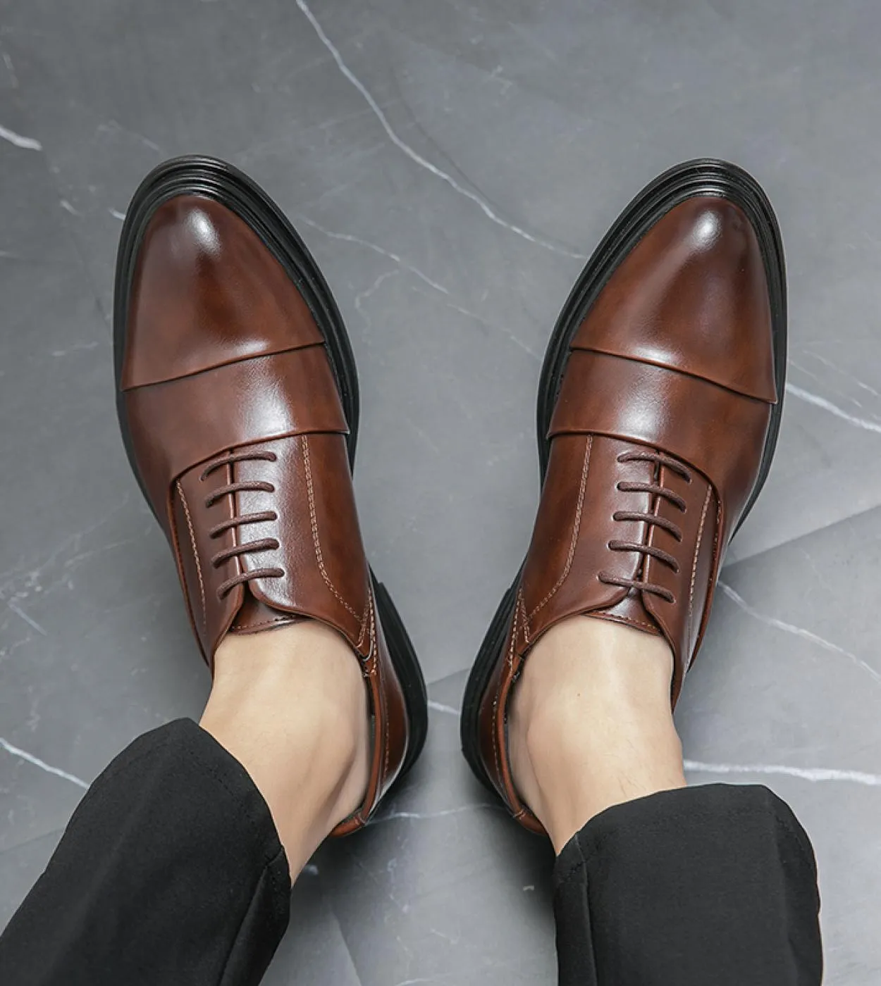 Scarpe eleganti da uomo in vera pelle da uomo britannico Scarpe eleganti da uomo Scarpe eleganti da uomo in pelle