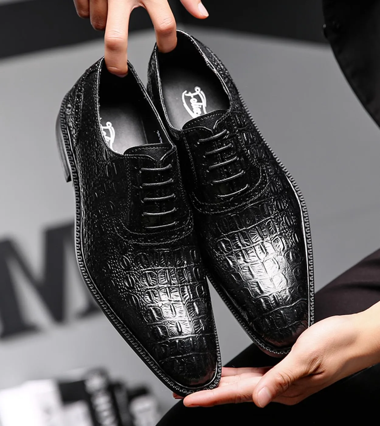 Scarpe eleganti da uomo in vera pelle Scarpe eleganti da uomo in pelle marrone stile uomo
