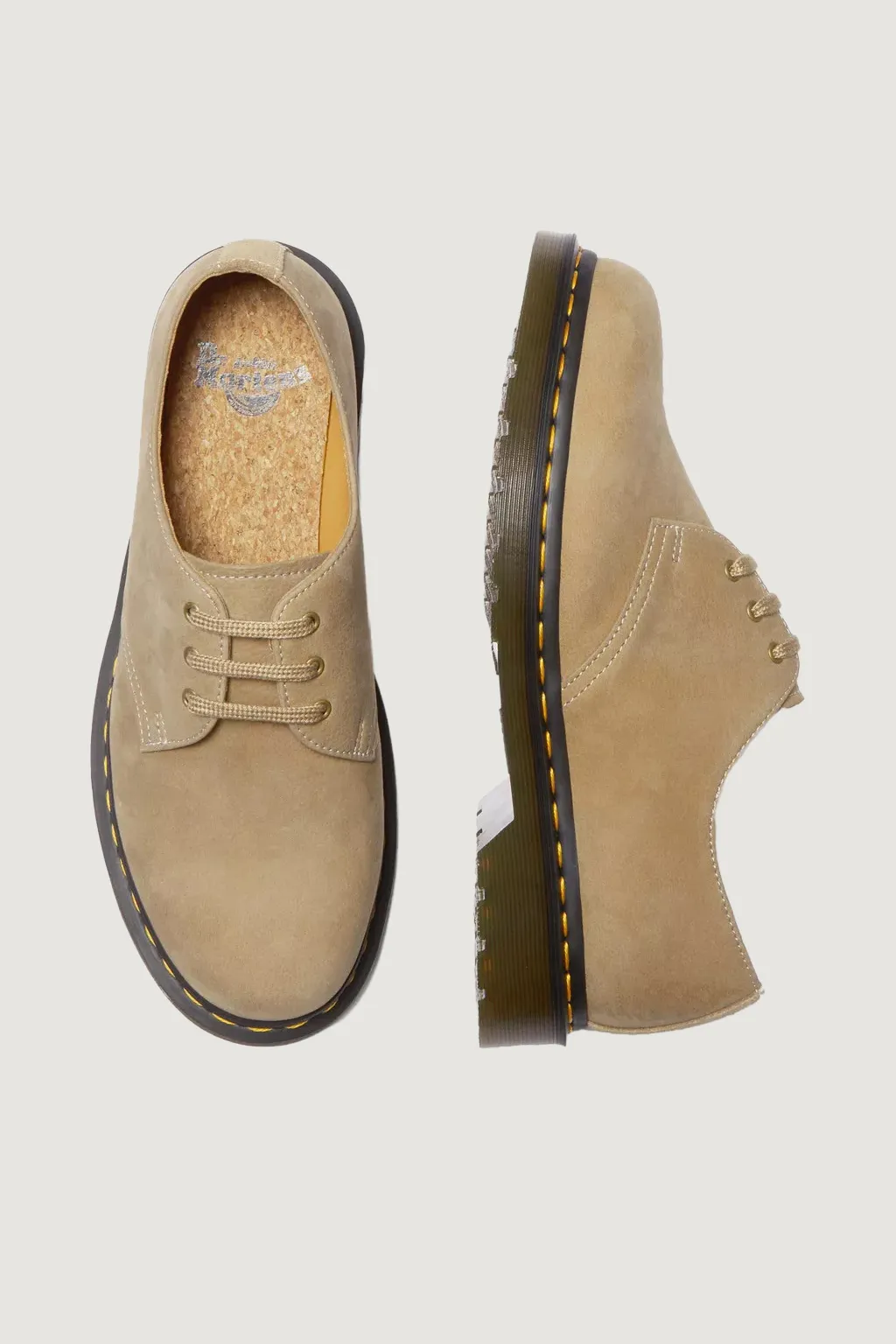 Scarpe eleganti Dr. Martens 1461 Tumbled Nubuck+E.H.Suede Beige