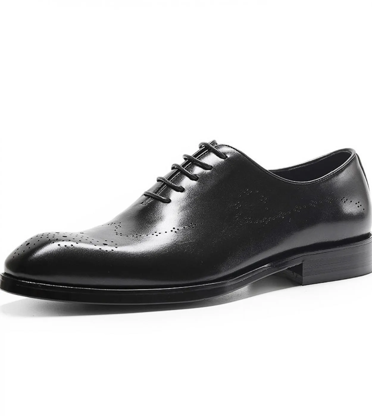 Scarpe eleganti nere da uomo Suole in pelle Scarpe eleganti nere da uomo Abito da sposa di lusso