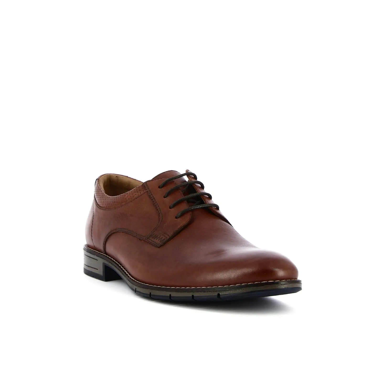 Scarpe eleganti stringate marroni in pelle