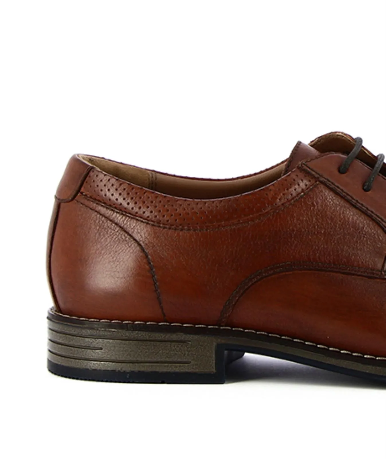Scarpe eleganti stringate marroni in pelle