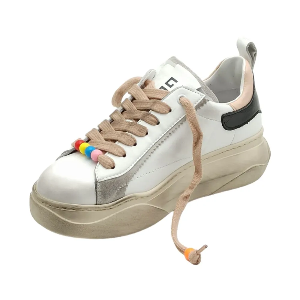 Sneaker Donna GIO+ GIADA 61H Combi bianco rosa nero