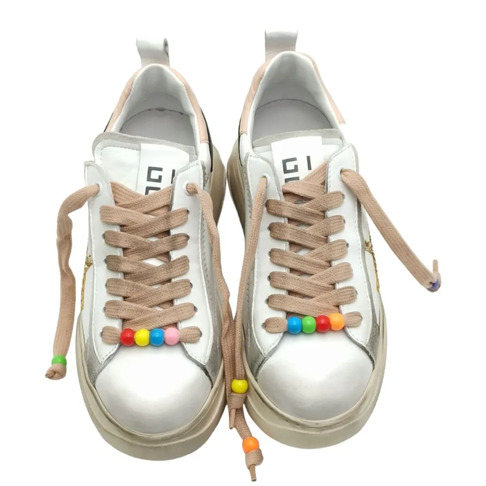 Sneaker Donna GIO+ GIADA 61H Combi bianco rosa nero