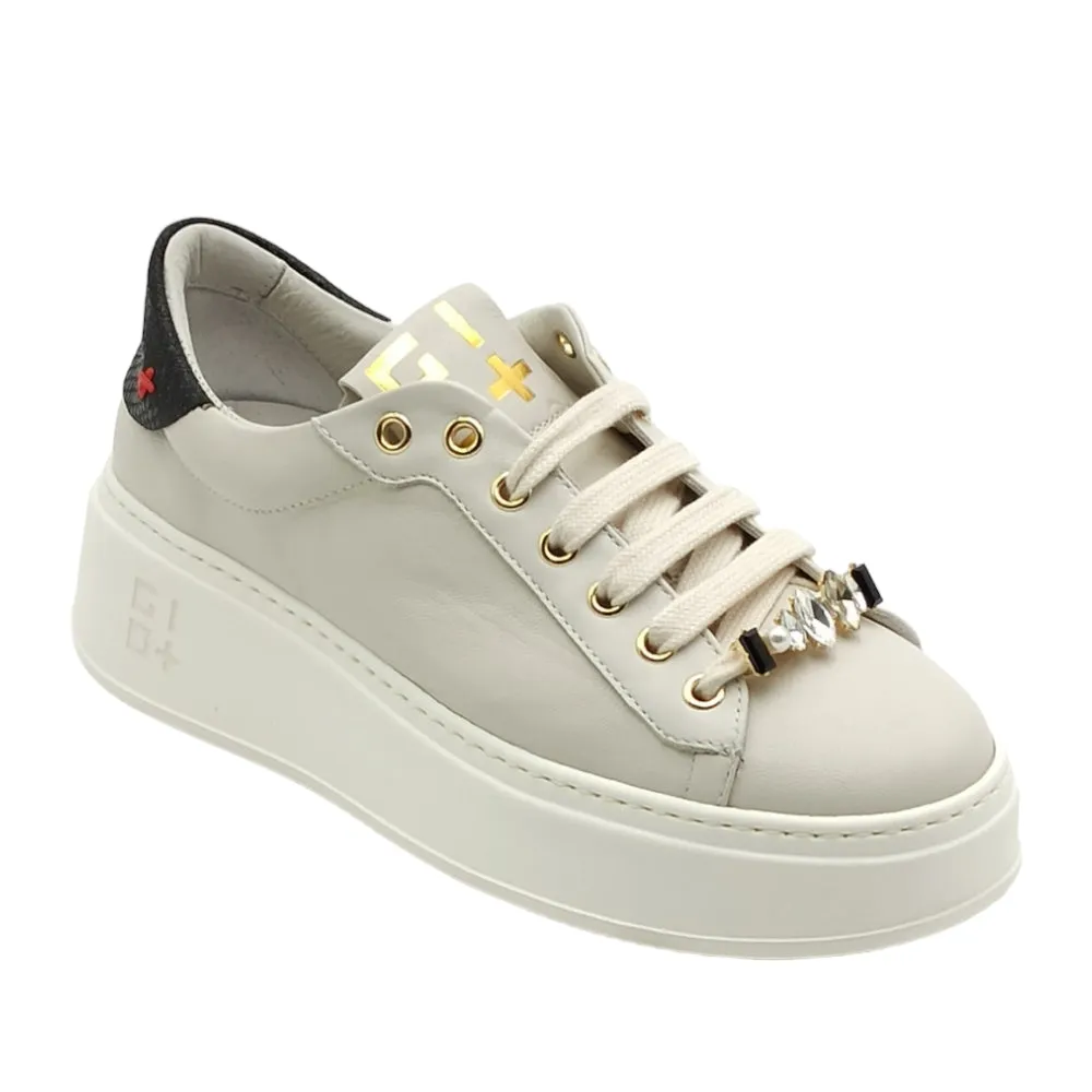 Sneaker Donna GIO+ PIA 54 Combi latte black