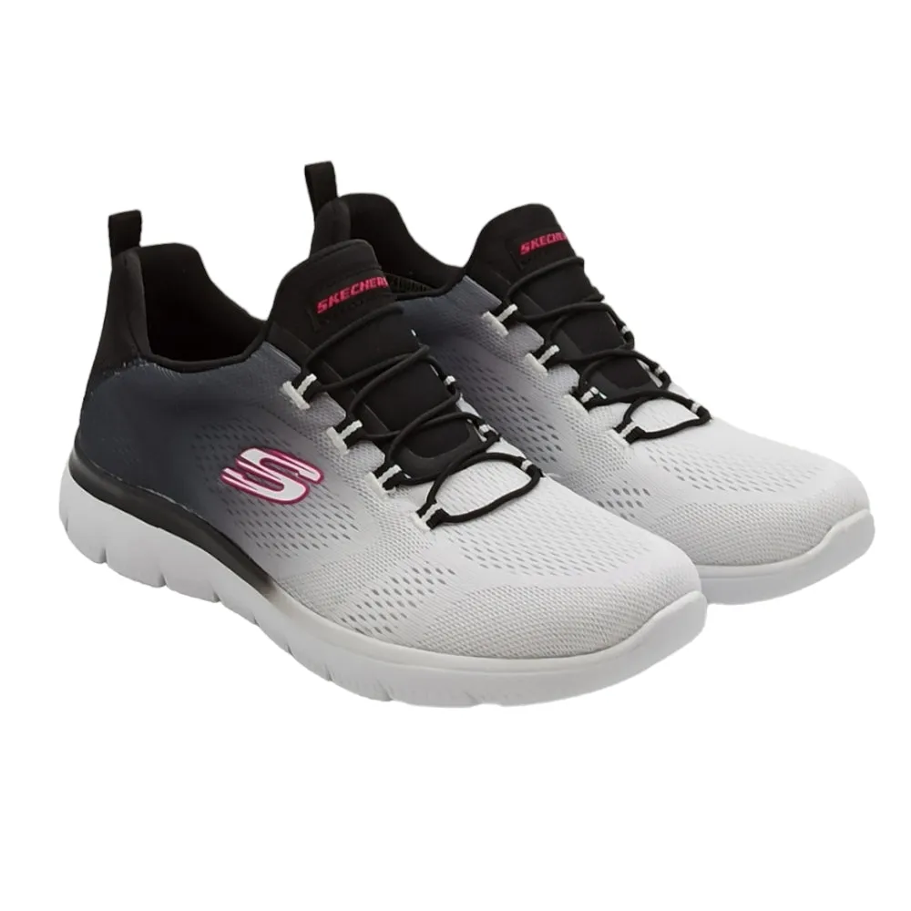 Sneaker donna in tessuto Skechers 149536 summits bright charmer BKW