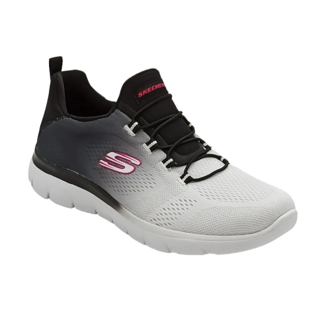 Sneaker donna in tessuto Skechers 149536 summits bright charmer BKW