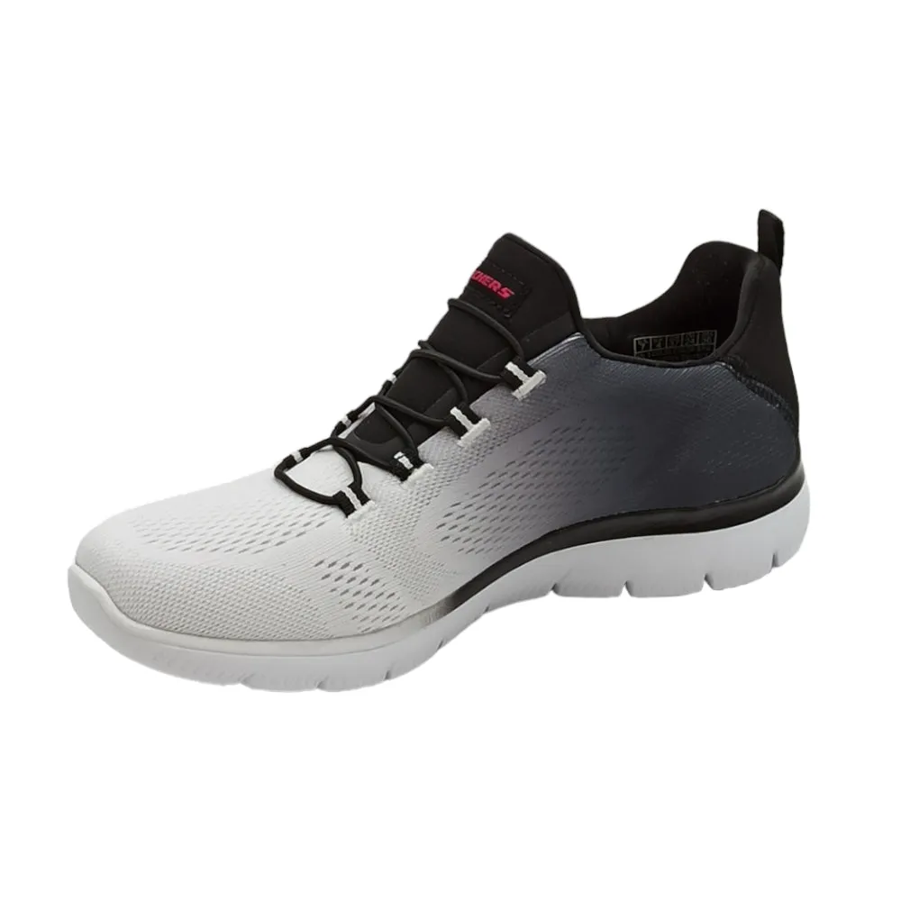 Sneaker donna in tessuto Skechers 149536 summits bright charmer BKW